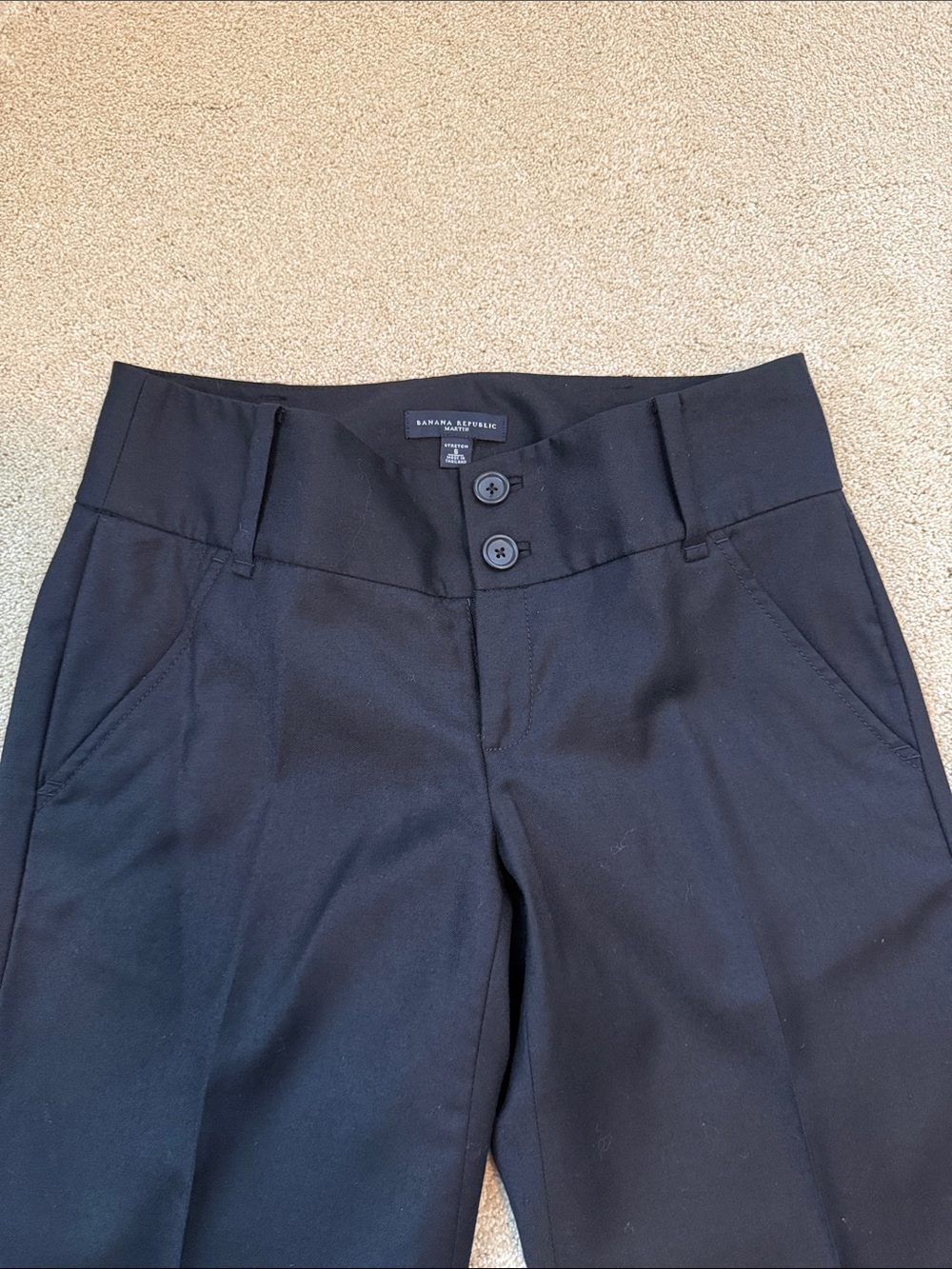 Banana Republic Black Straight Leg Work Pants